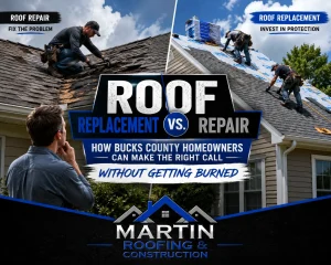 roof repair vs replacement Bucks County